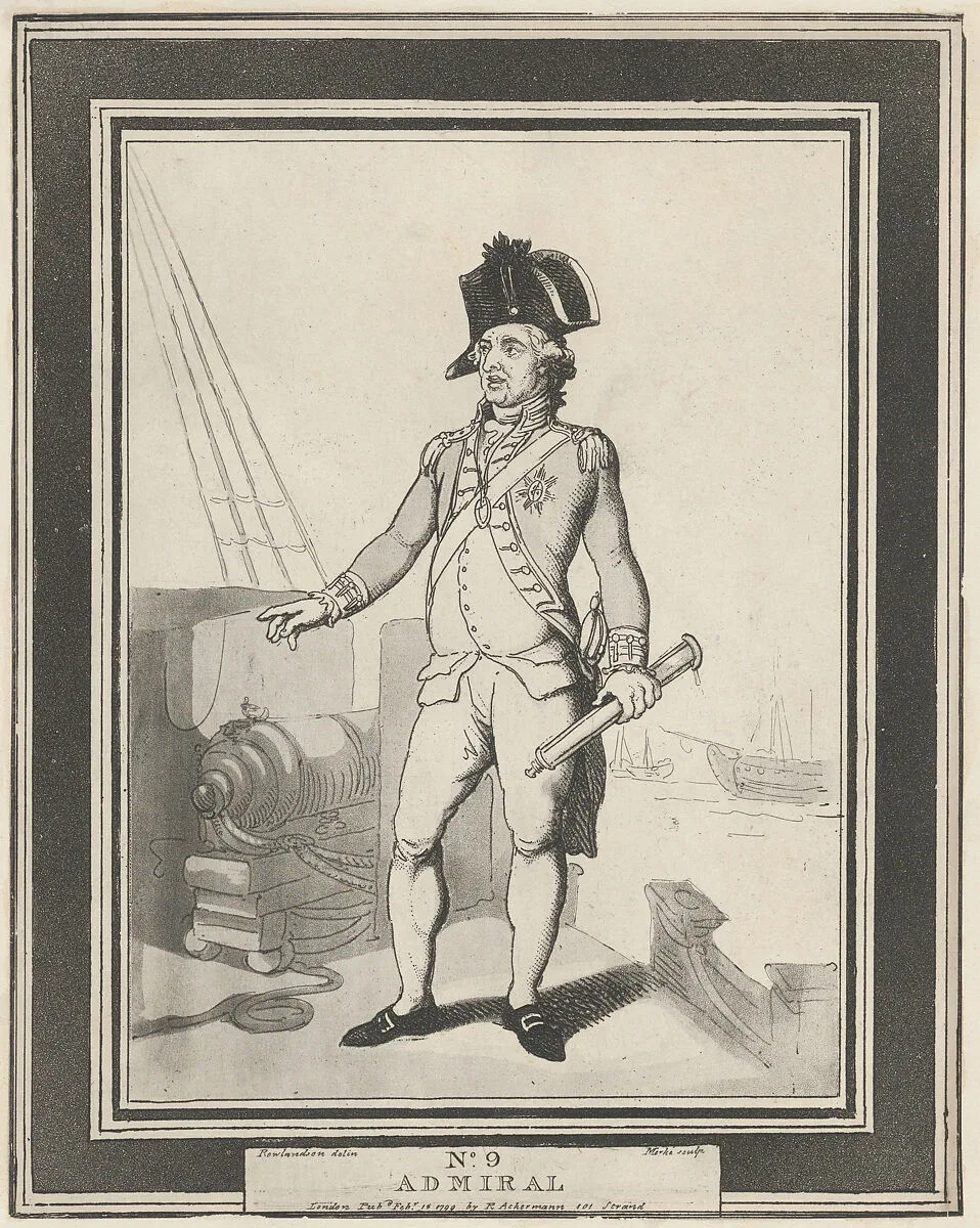 No. 9: Admiral — Henri Merke|Rudolph Ackermann, London|Thomas Rowlandson