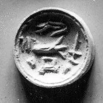Double convex discoid (bulla) seal engraved on two faces — Unknown