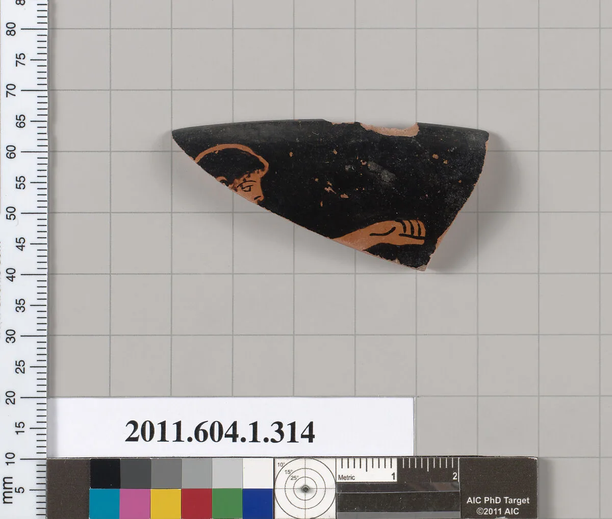 Terracotta rim fragment of a kylix (drinking cup) — Unknown