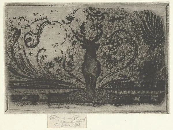 A Stag, A Study — Théodore Roussel