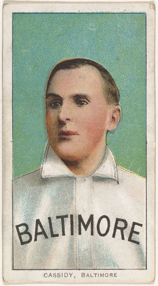 Cassidy, Baltimore, Eastern League, from the White Border series (T206) for the American Tobacco Company — American Tobacco Company