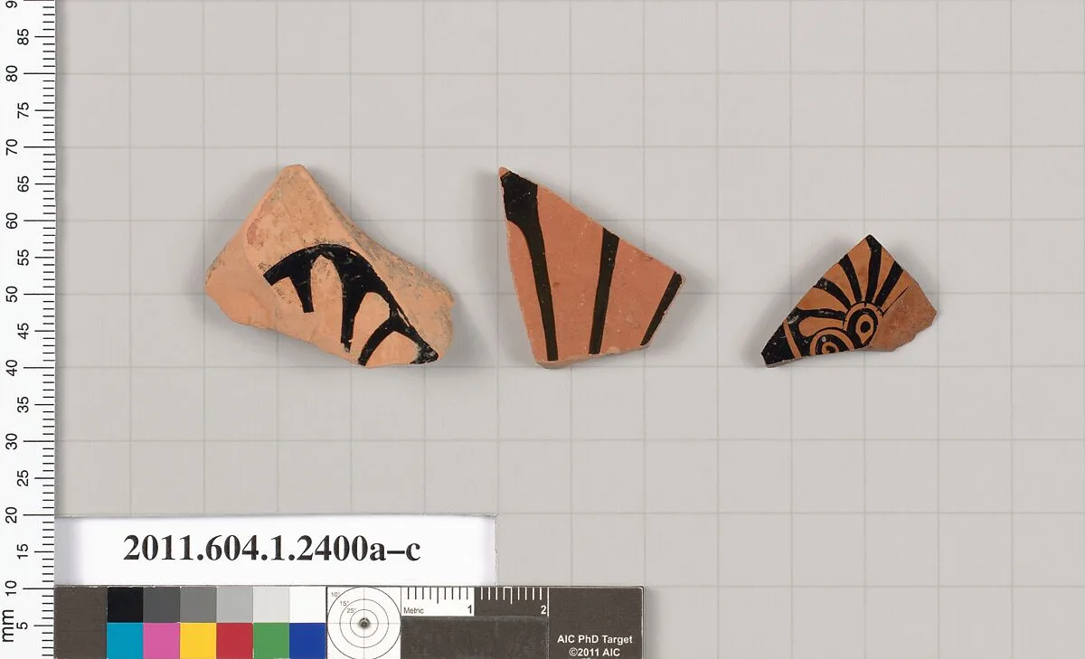 Terracotta fragments of kylikes (drinking cups) — Unknown