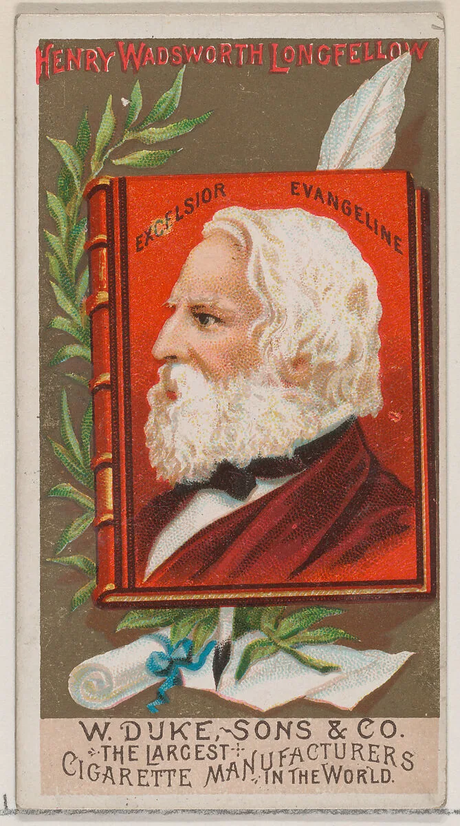 Henry Wadsworth Longfellow, from the series Great Americans (N76) for Duke brand cigarettes — W. Duke, Sons & Co.