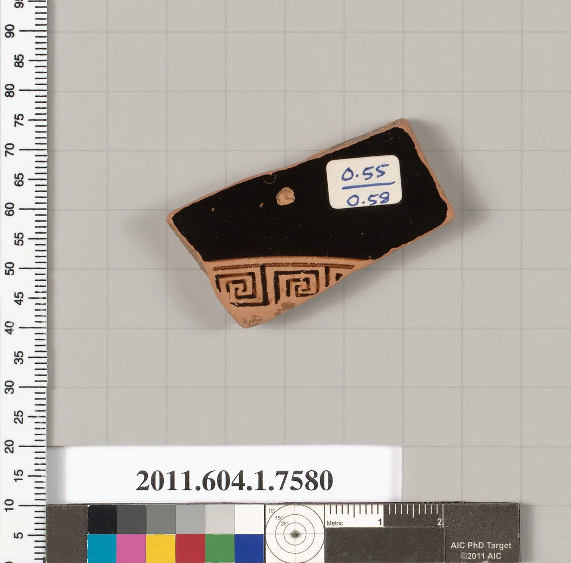 Terracotta fragment of a kylix (drinking cup) — Unknown