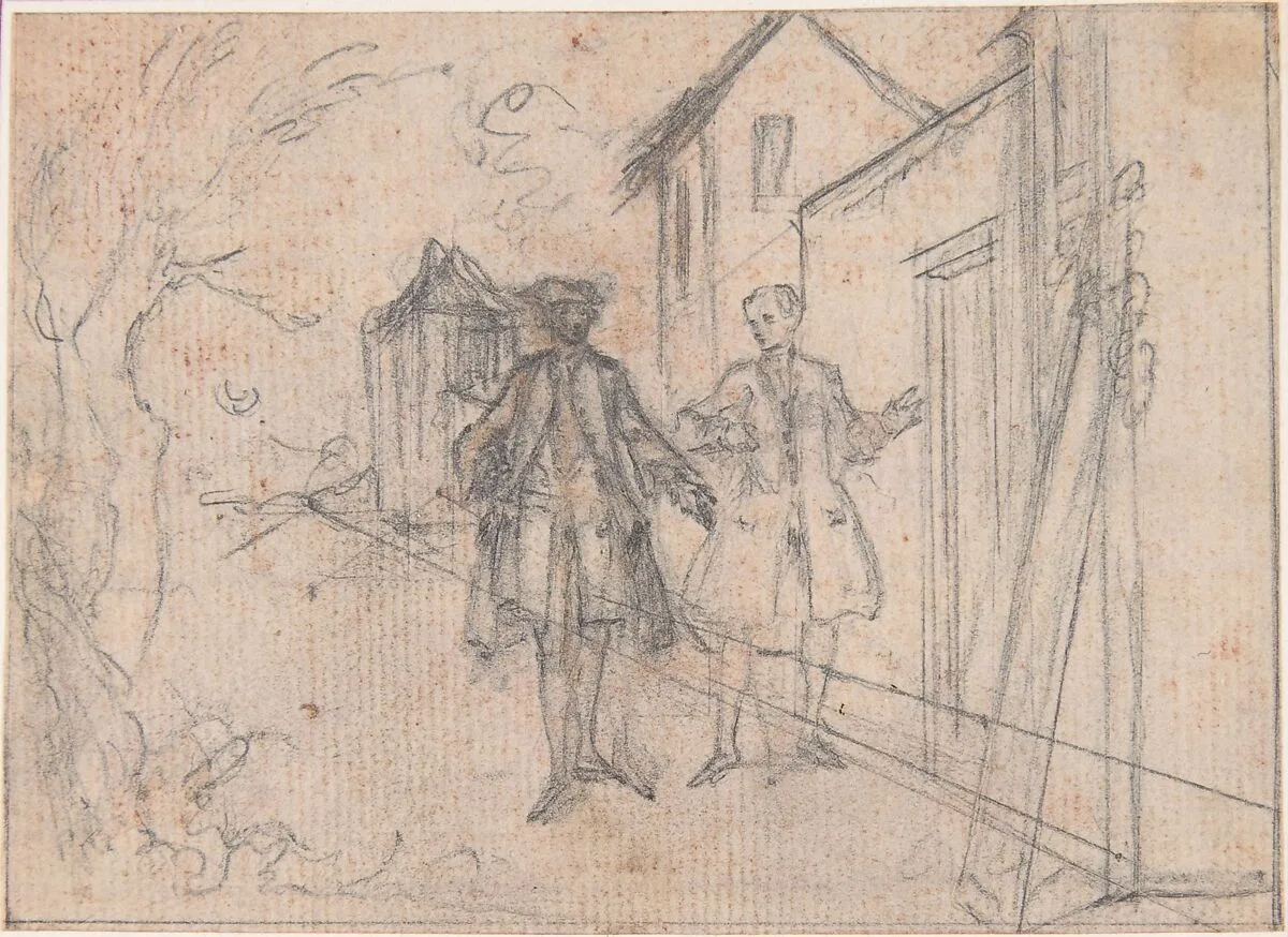 Study for an Engraving of "Songs in the Opera of Flora" — Hubert François Gravelot