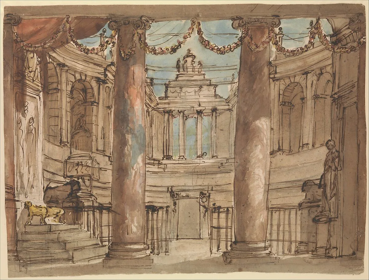 Design for a Stage Set — Giuseppe Barberi