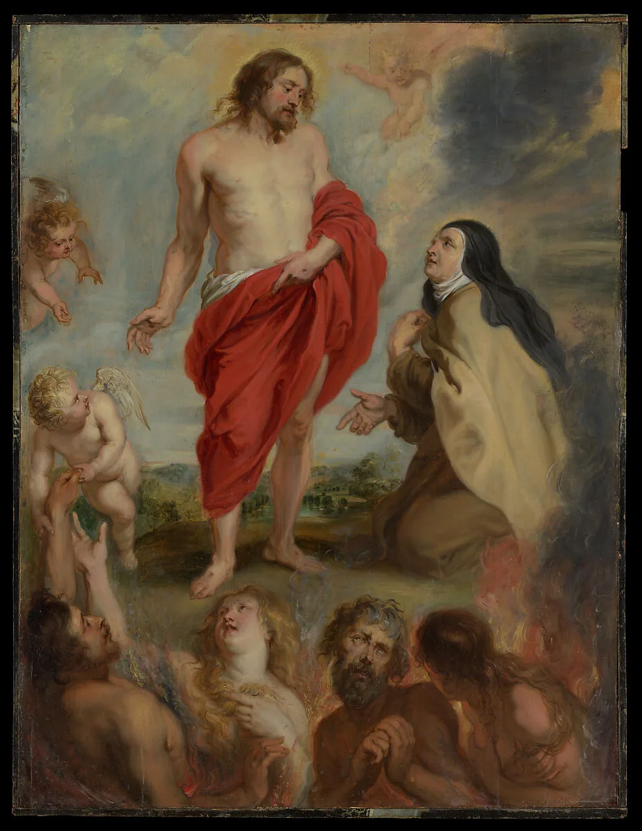 Saint Teresa of Ávila Interceding for Souls in Purgatory — Peter Paul Rubens