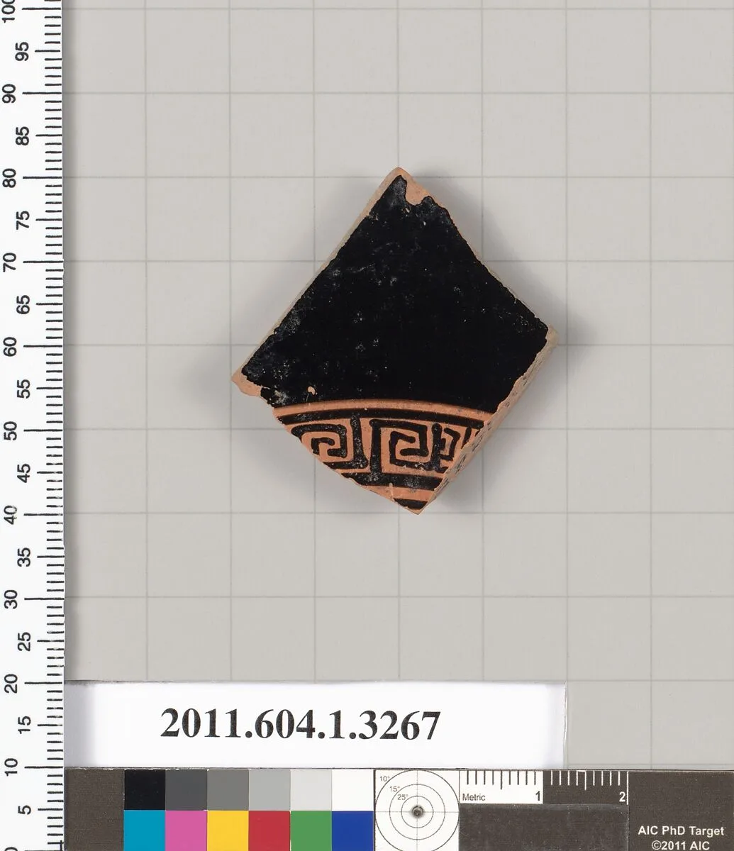 Terracotta fragment of a kylix (drinking cup) — Unknown