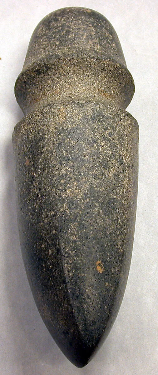 Pointed and Grooved Stone Blade — Unknown