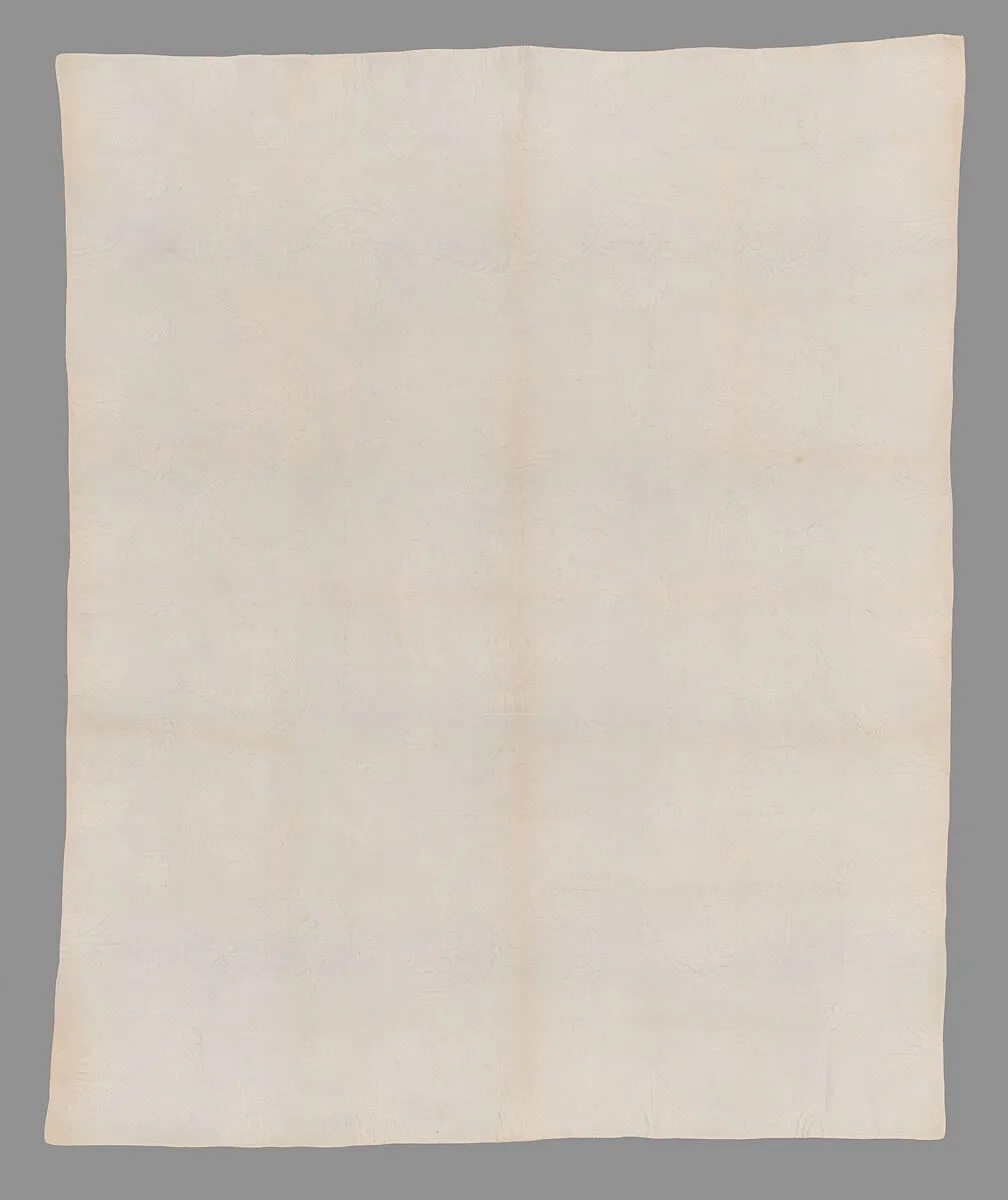 Stuffed and corded quilt — Unknown