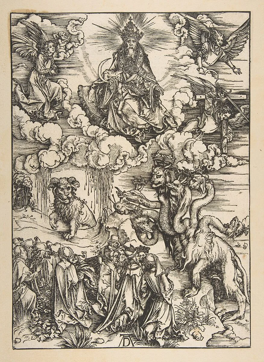 The Beast with Two Horns Like a Lamb, from "The Apocalypse", Latin Edition — Albrecht Dürer