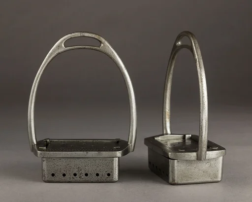 Pair of Stirrups with Warming Box