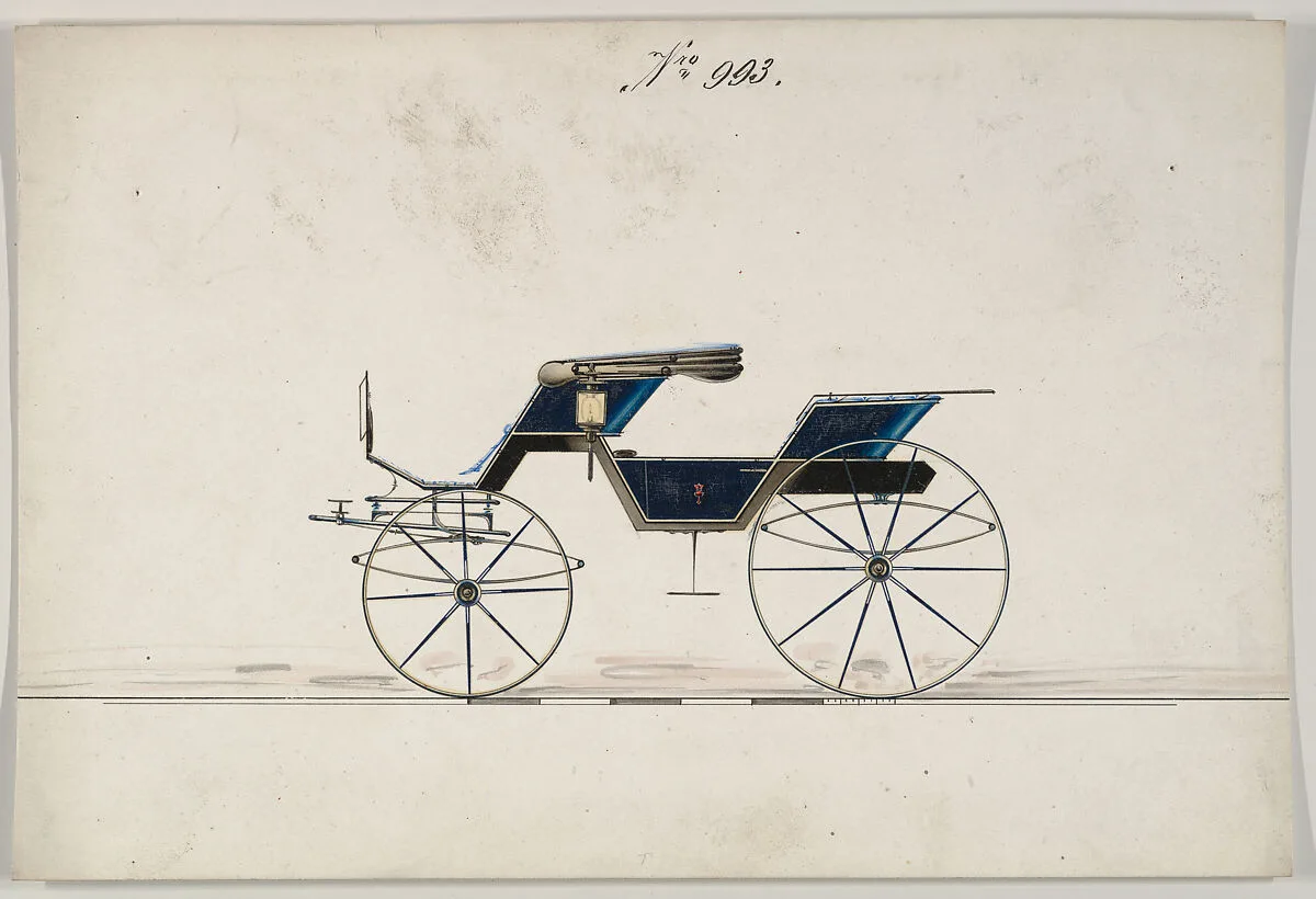 Design for Phaeton, no. 993 — Brewster & Co.