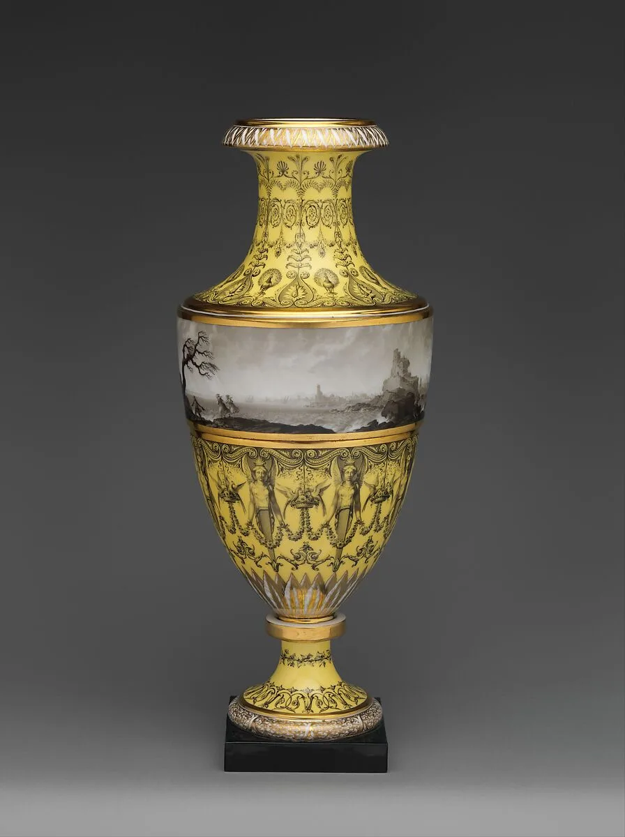 Vase with scenes of storm at sea — Jean-Baptiste Coste|Dihl et Guérhard