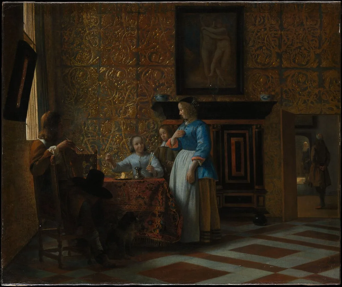 Leisure Time in an Elegant Setting — Pieter de Hooch