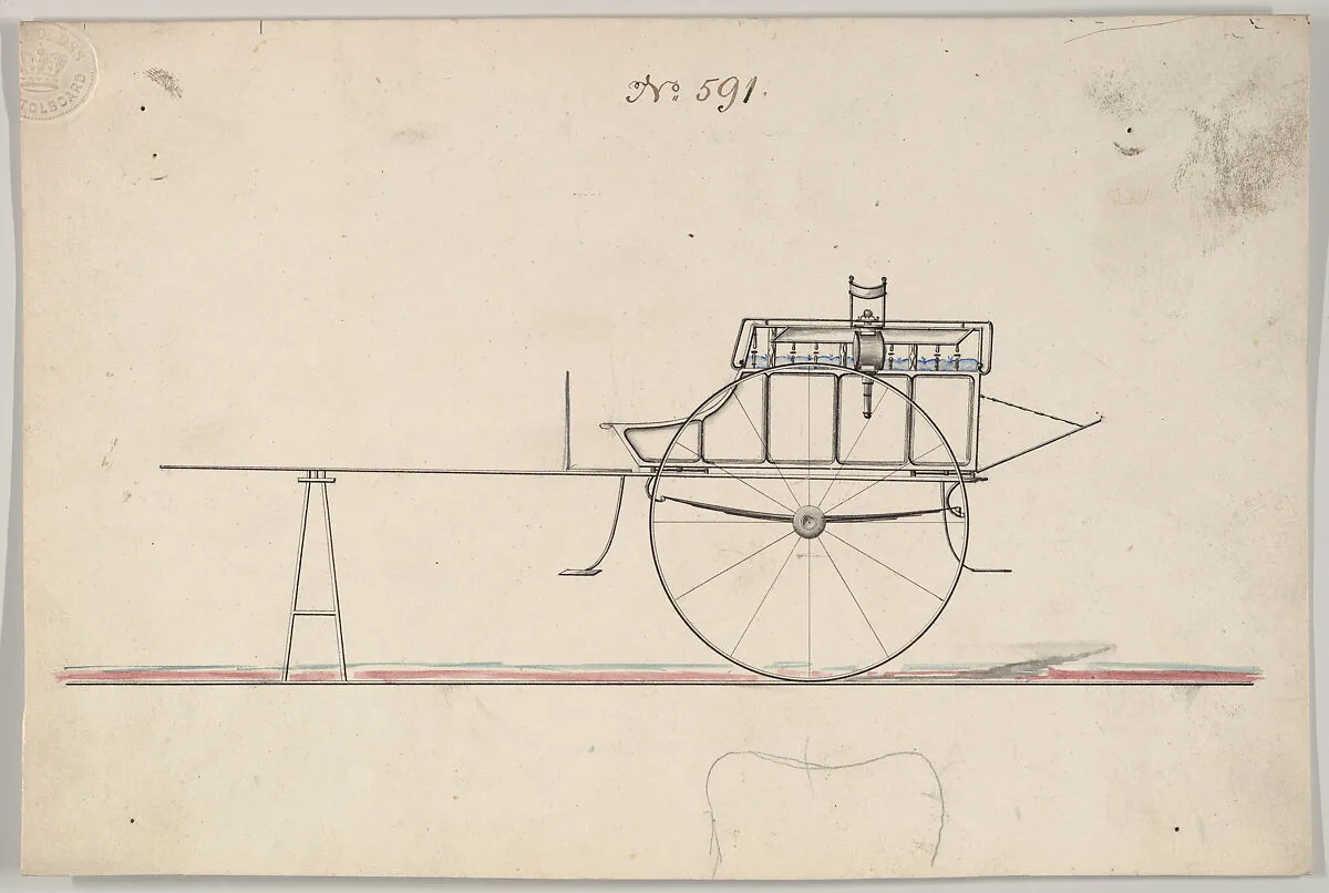 Design for White Chapel Cart, no. 591 — Brewster & Co.