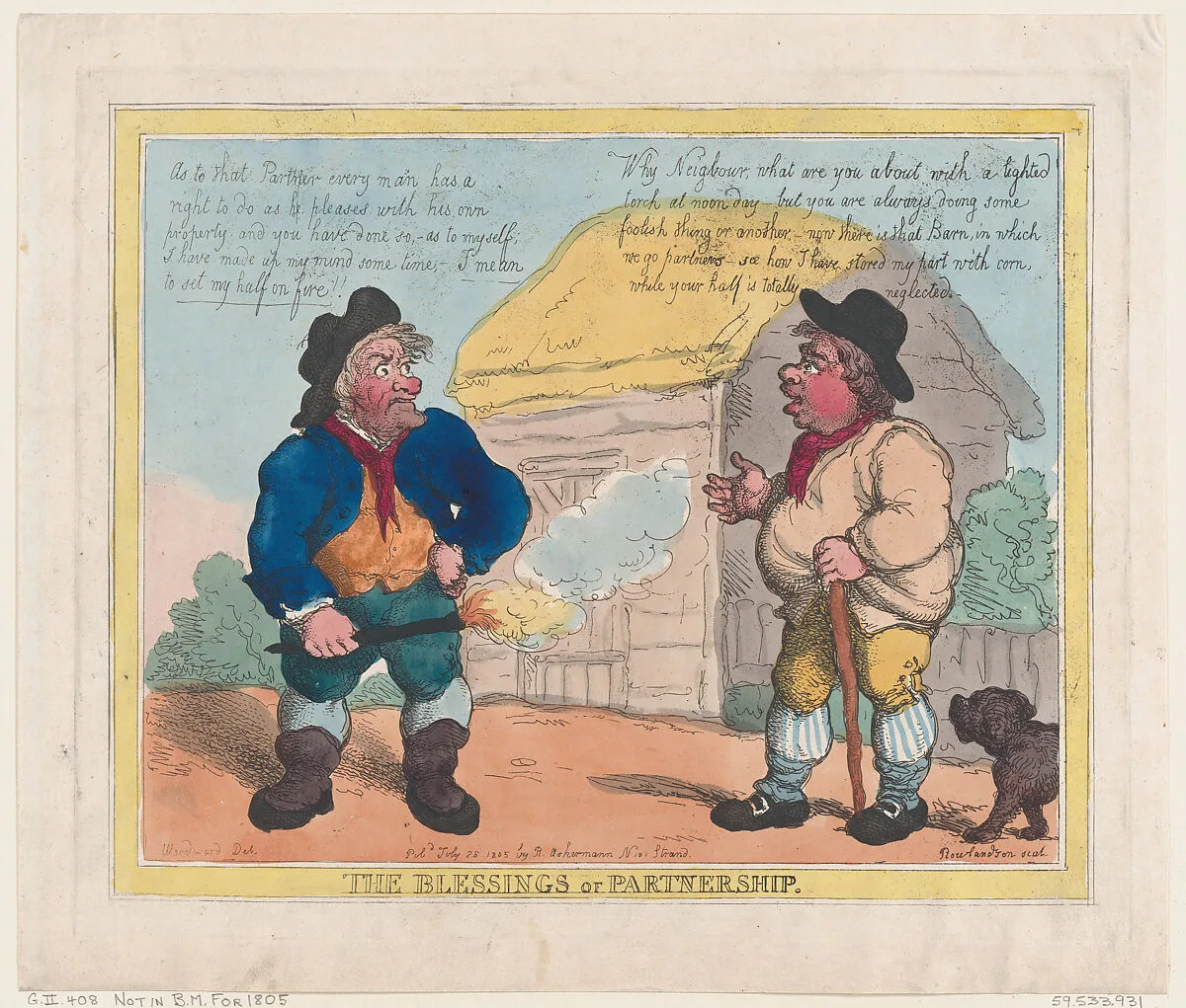The Blessings of Partnership — George Murgatroyd Woodward|Thomas Rowlandson