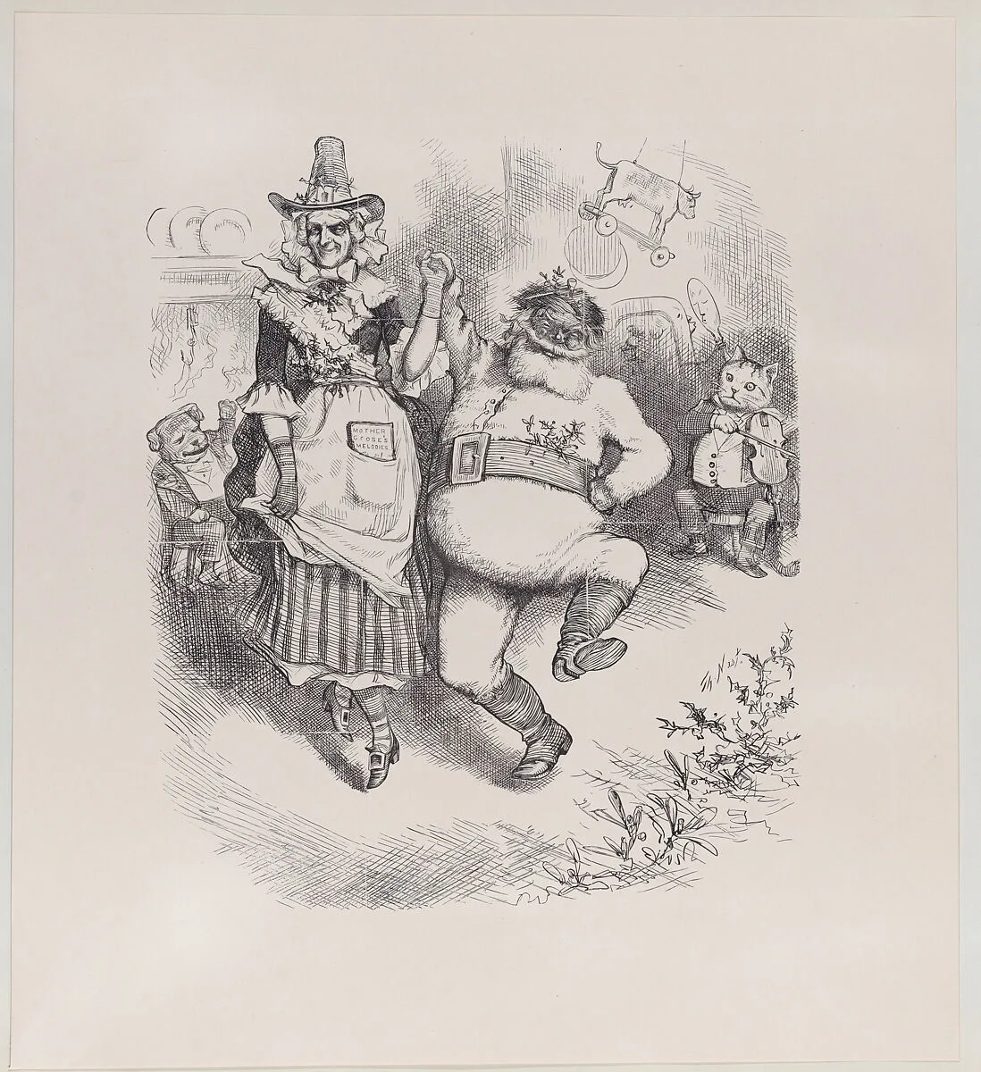 A Merry Christmas (published in "Harper's Weekly," January 3, 1880) — Thomas Nast