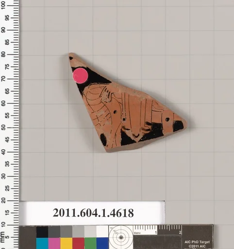 Terracotta fragment of a kylix (drinking cup)