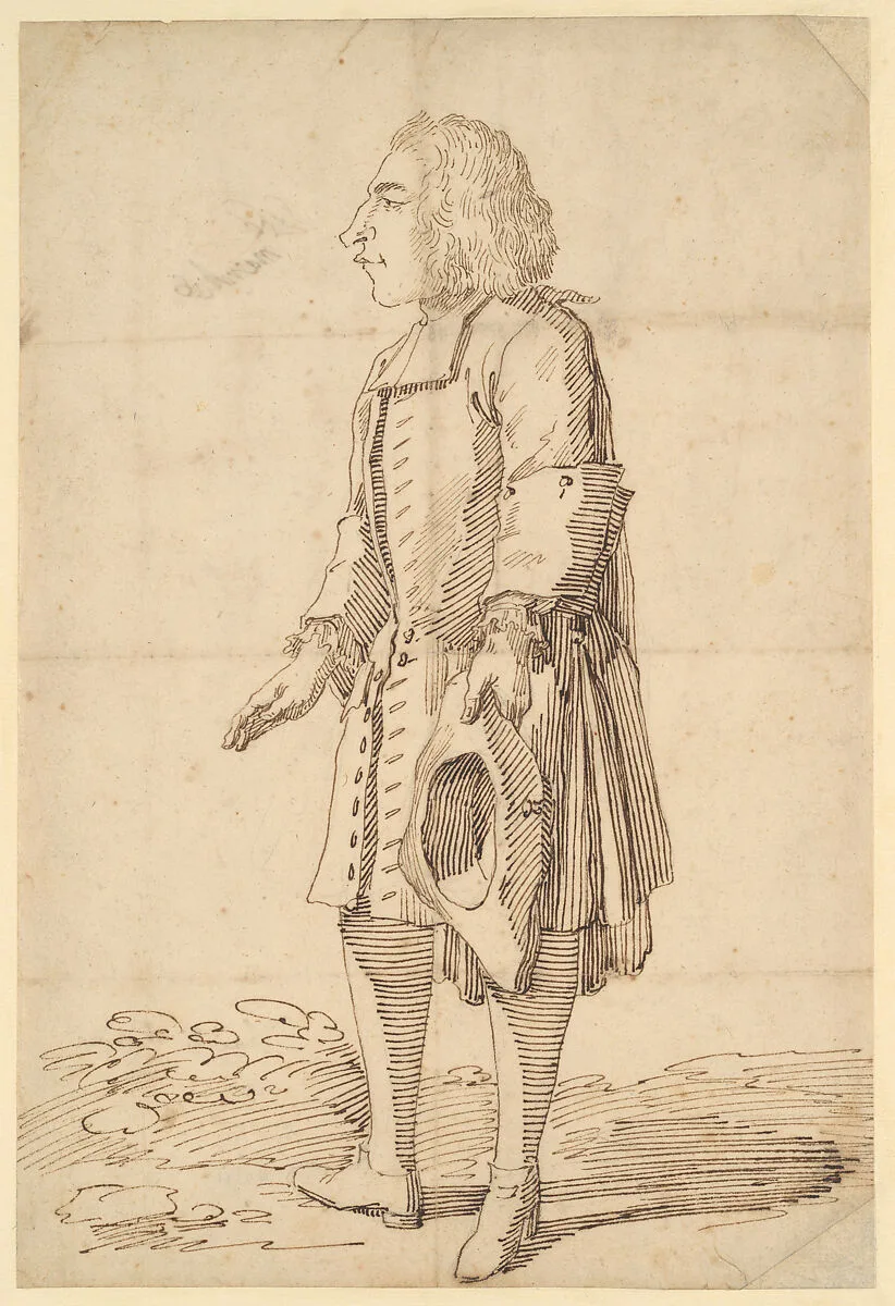 Caricature of a Polish Count — Pier Leone Ghezzi