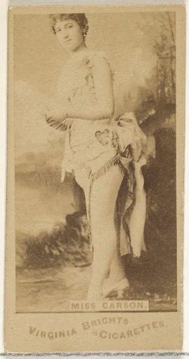 Miss Carson, from the Actors and Actresses series (N45, Type 1) for Virginia Brights Cigarettes