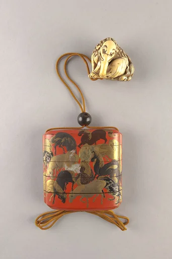百馬蒔絵印籠|Inrō with One Hundred Horses