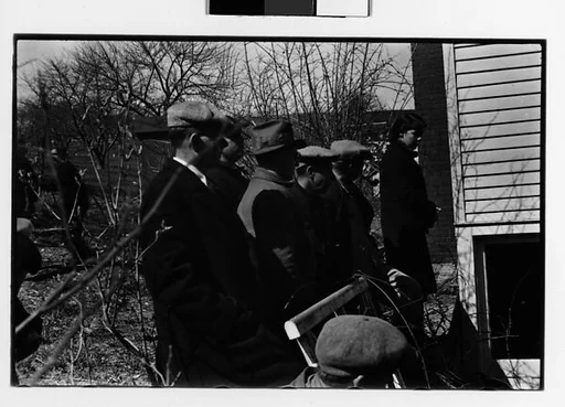 [Three 35mm Film Frames: Outdoor Country Auction]