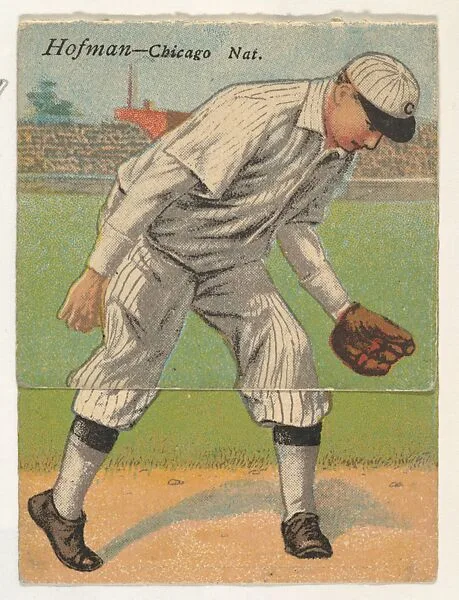 Hofman, Chicago, National League, from the Mecca Double Folder series (T201) — Mecca Cigarettes