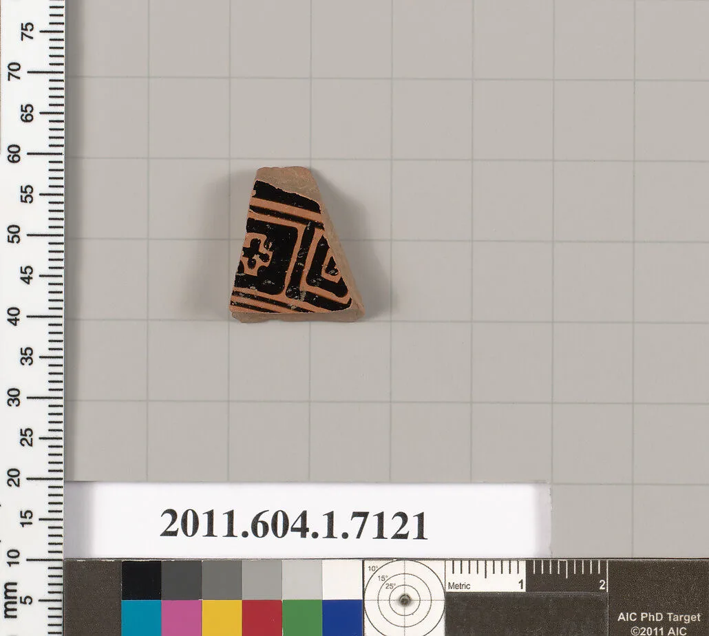 Terracotta fragment of a kylix (drinking cup) — Unknown