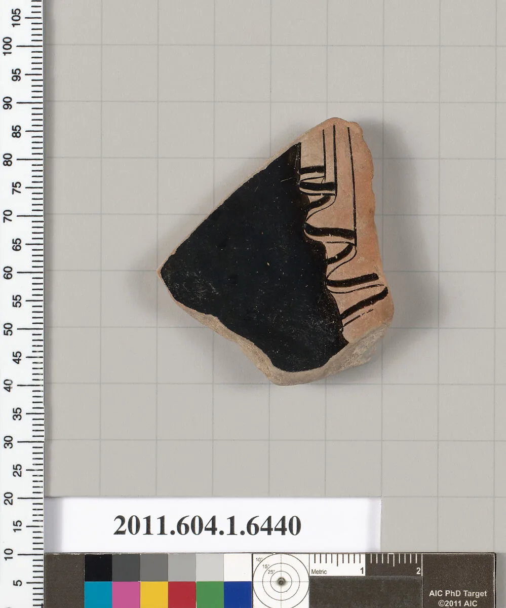 Terracotta fragment of a kylix (drinking cup) — Unknown
