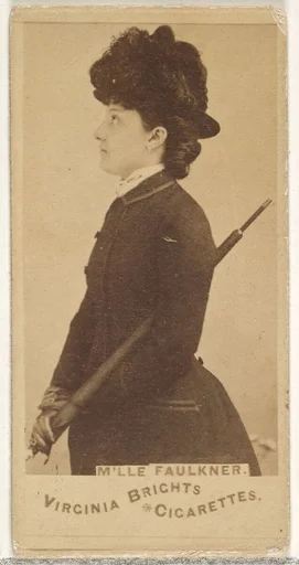 Mlle. Faulkner, from the Actors and Actresses series (N45, Type 1) for Virginia Brights Cigarettes