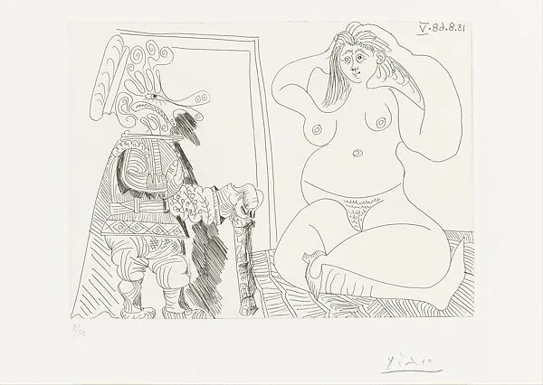 Seated Female Nude, from 347 Suite — Pablo Picasso|Aldo and Piero Crommelynck|Galerie Louise Leiris