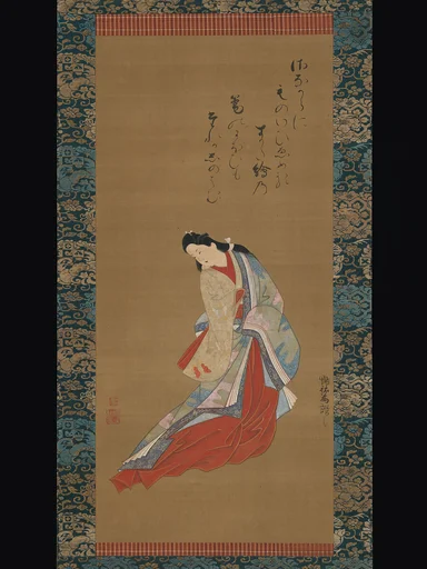 東川堂里風筆 立美人図|Standing Courtesan