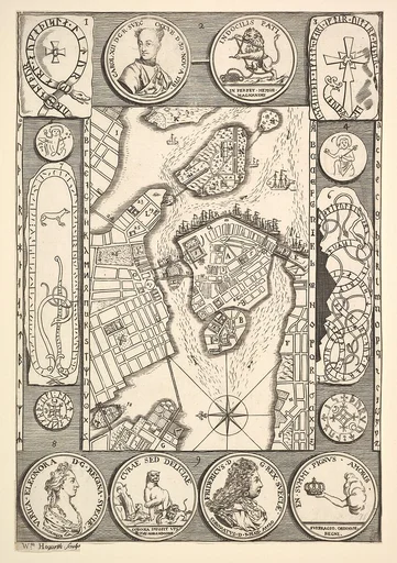 Map of Stockholm (Aubry de La Mottraye's "Travels throughout Europe, Asia and into Part of Africa...," London, 1724, vol. II, pl. 32)