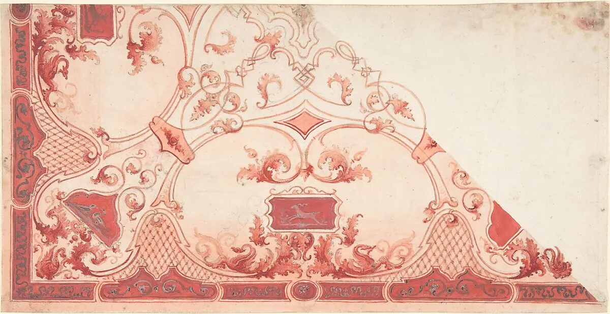 Design for a Painted Ceiling — Anonymous, Italian, 19th century