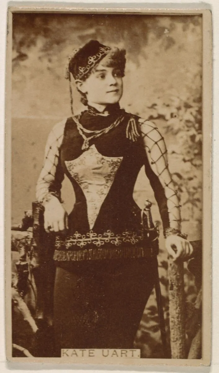Kate Uart, from the Actresses series (N245) issued by Kinney Brothers to promote Sweet Caporal Cigarettes — Kinney Brothers Tobacco Company