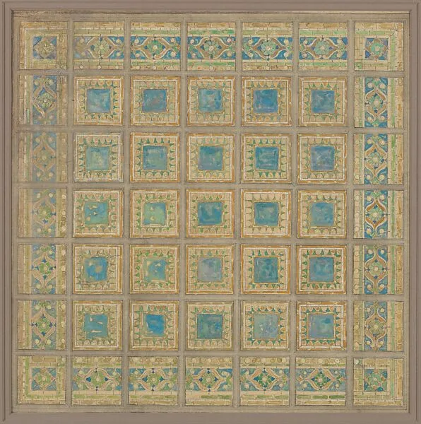Design for skylight window — Tiffany Studios|Louis C. Tiffany