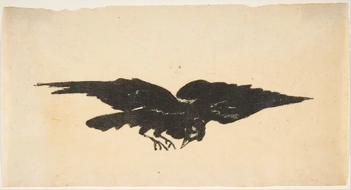 The Flying Raven, Ex Libris for The Raven by Edgar Allan Poe