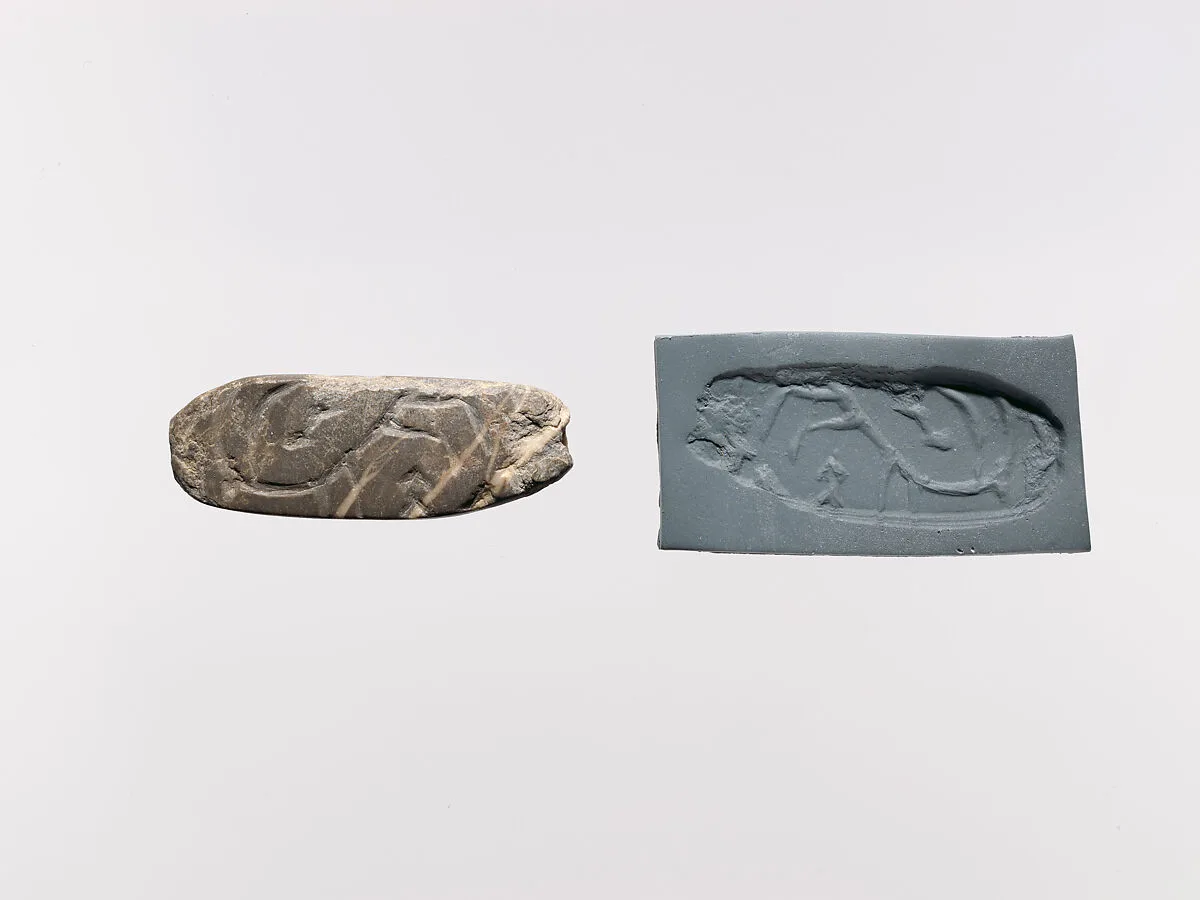 Flattened pebble seal — Unknown