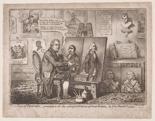 "Two Pair of Portraits" presented to all the unbiased Electors of Great Britain" by John Horne Tooke