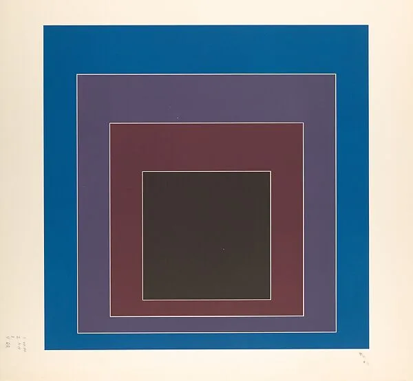Proof for White Line Square series — Josef Albers|Gemini G.E.L.|Kenneth E. Tyler