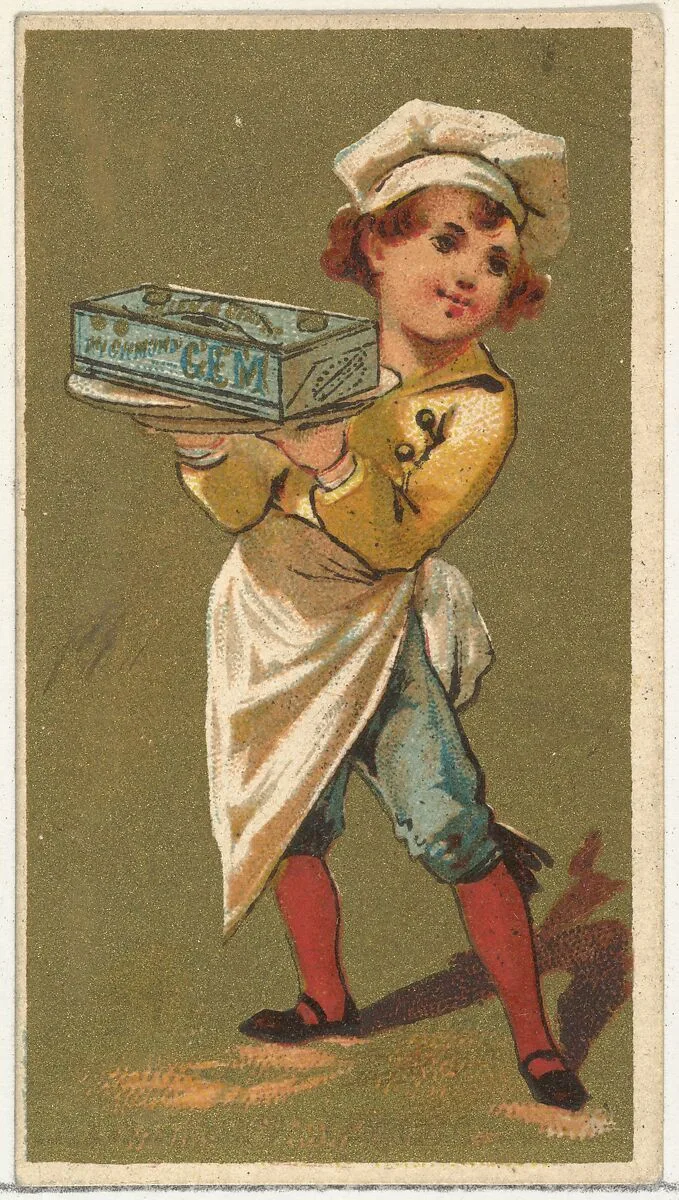 From the Girls and Children series (N65) promoting Richmond Gem Cigarettes for Allen & Ginter brand tobacco products — Allen & Ginter