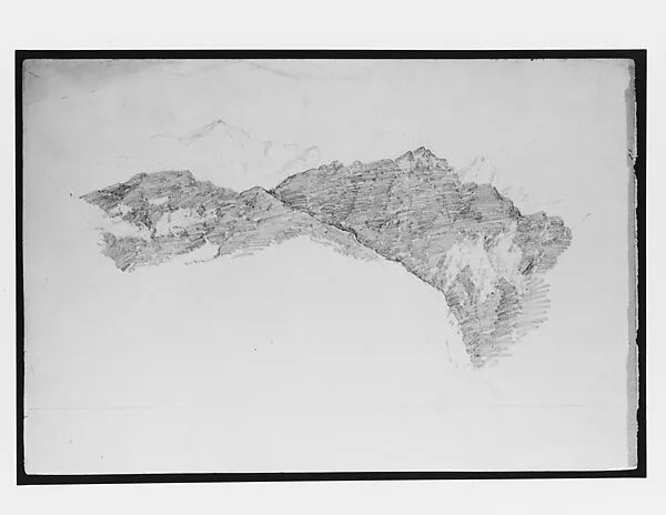 Mountain Peaks (from Switzerland 1869 Sketchbook) — John Singer Sargent