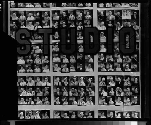 [Photographer's Window Display, Savannah, Georgia (Negative Cut in Three Pieces)]