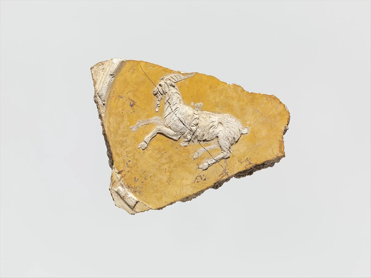 Stucco relief with goat — Unknown
