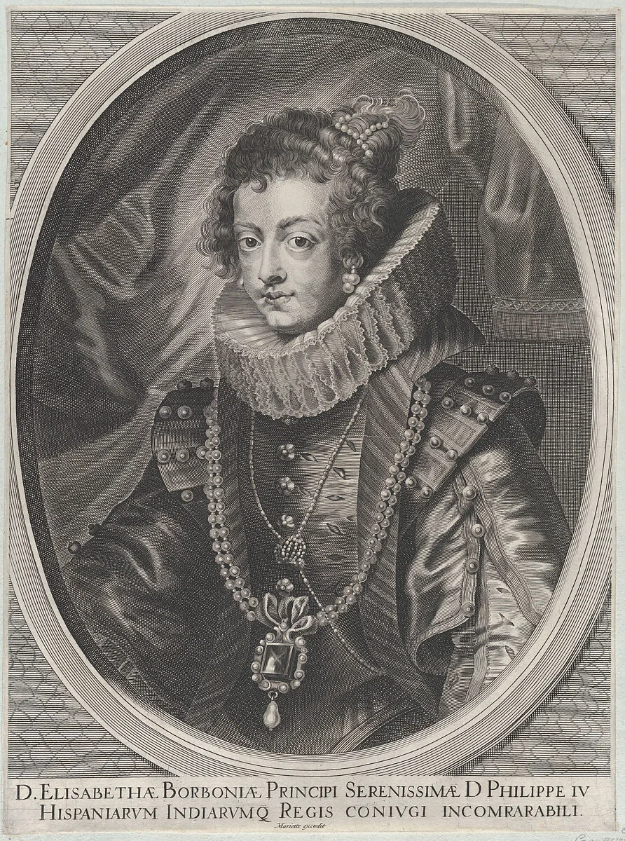 Portrait of Elisabeth of Bourbon, Queen of Spain — Mariette|Peter Paul Rubens|Anonymous|Elisabeth, Queen of Spain
