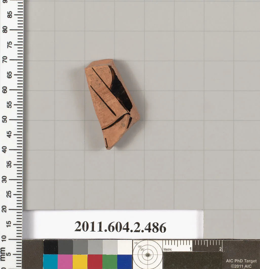 Terracotta fragment of a column-krater (bowl for mixing wine and water) — Unknown
