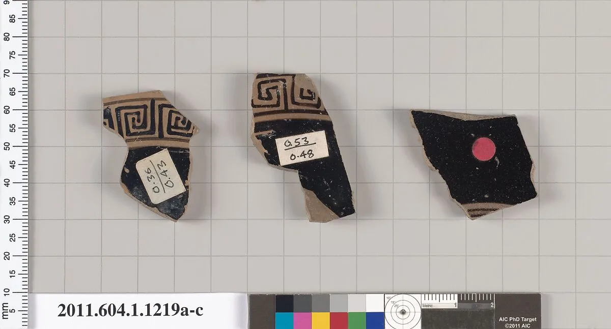 Terracotta fragments of kylikes (drinking cups) — Unknown