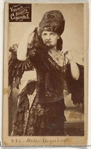 Card 836, Belle Urquhart, from the Actors and Actresses series (N45, Type 2) for Virginia Brights Cigarettes