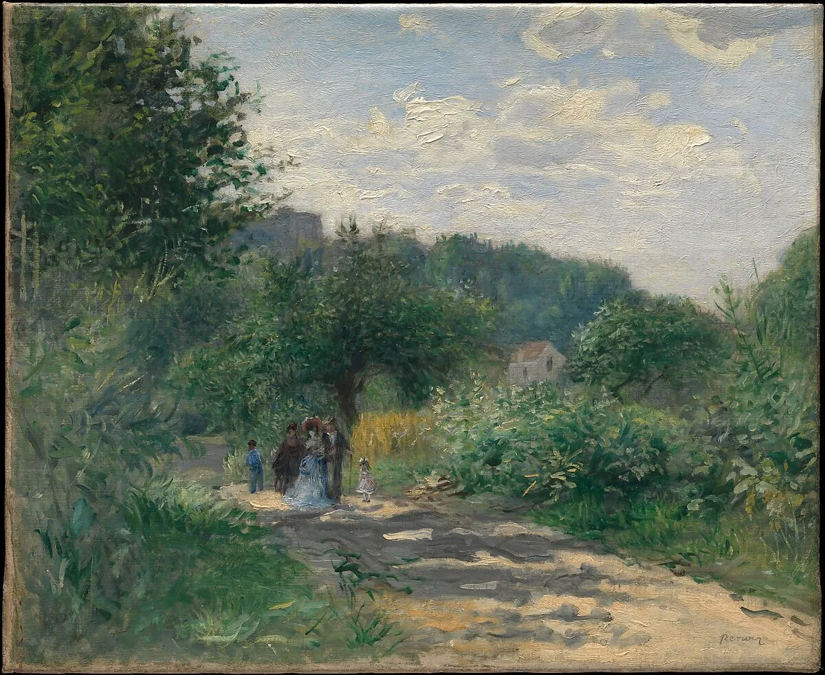 A Road in Louveciennes — Auguste Renoir